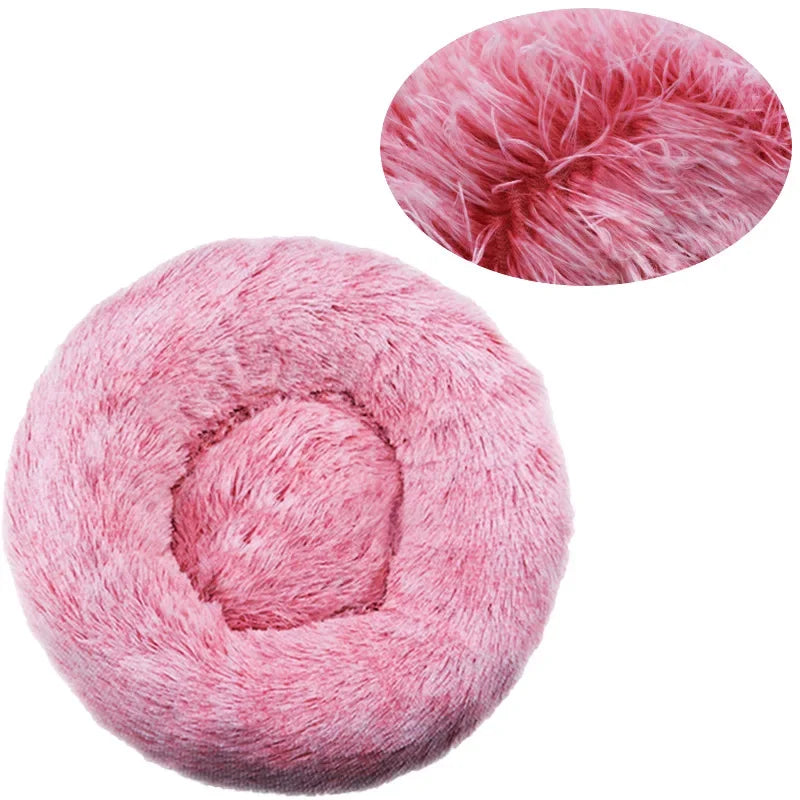 Lit Rond Moelleux pour Chien & Chat - Nid Douillet Ultra Doux ( 6 Tailles )
