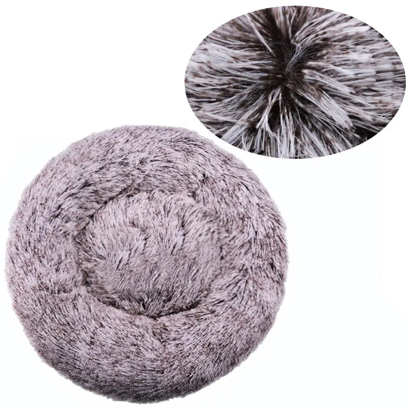 Lit Rond Moelleux pour Chien & Chat - Nid Douillet Ultra Doux ( 6 Tailles )