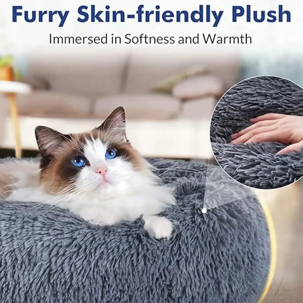 Lit rond moelleux pour chien et chat – photo 3 | CocoCompagnon