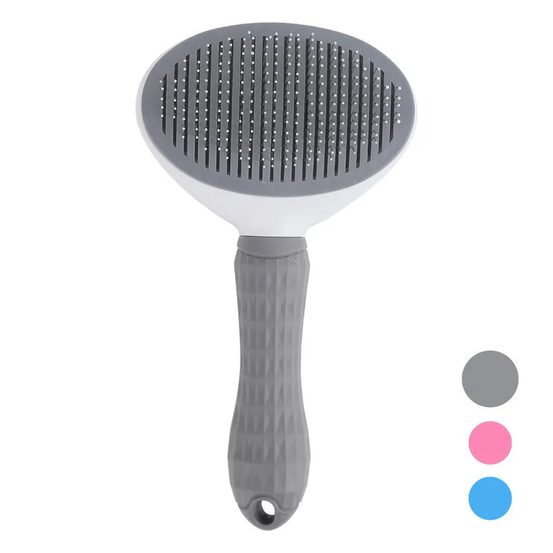 Brosse Autonettoyante pour Chien & Chat — Démêlage Doux, Poils courts et longs