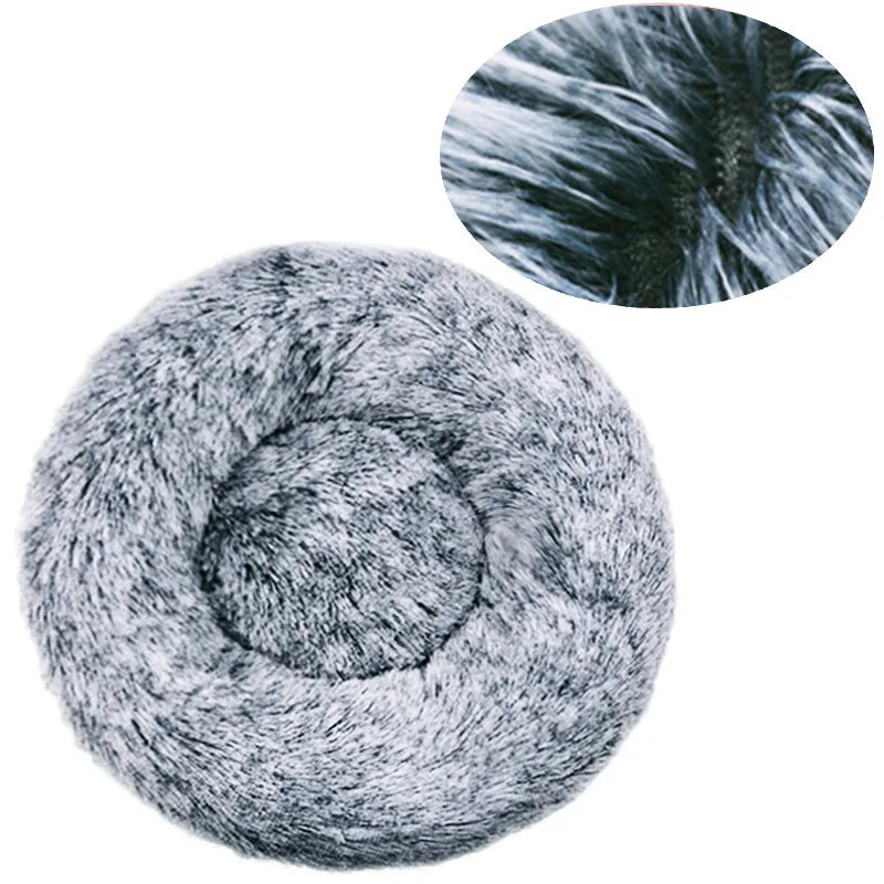 Lit Rond Moelleux pour Chien & Chat - Nid Douillet Ultra Doux ( 6 Tailles )