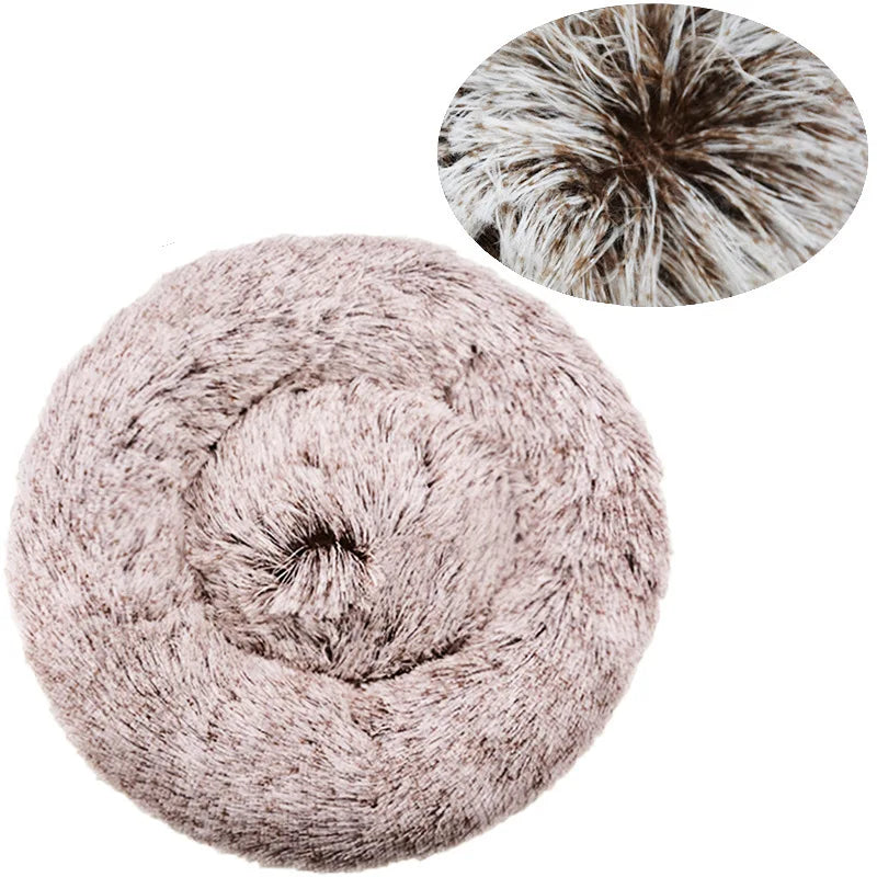 Lit Rond Moelleux pour Chien & Chat - Nid Douillet Ultra Doux ( 6 Tailles )