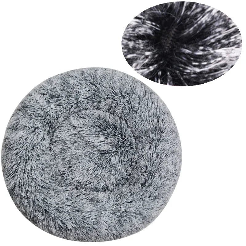 Lit Rond Moelleux pour Chien & Chat - Nid Douillet Ultra Doux ( 6 Tailles )
