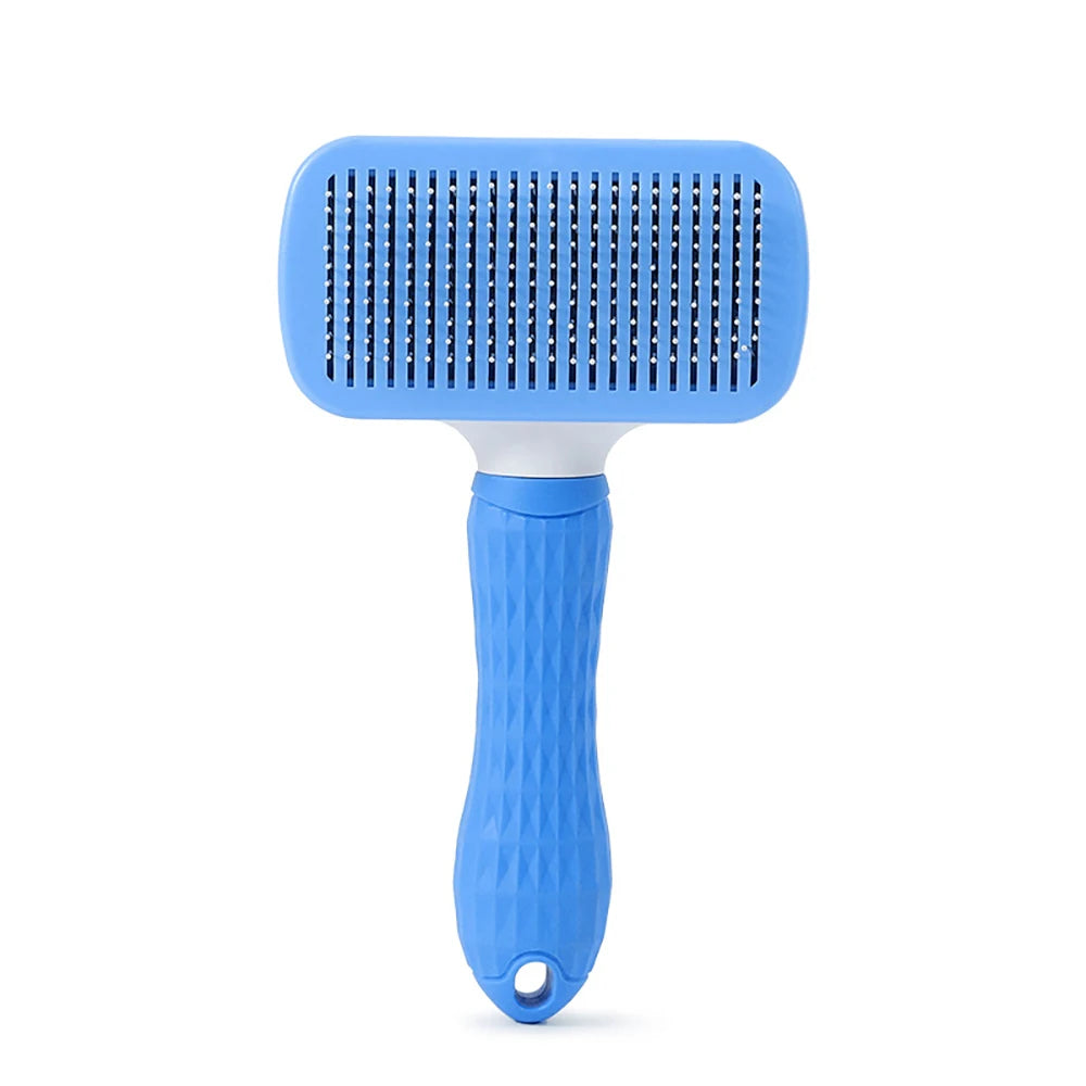 Brosse Autonettoyante pour Chien & Chat — Démêlage Doux, Poils courts et longs