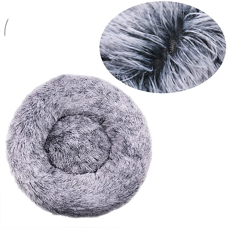 Lit Rond Moelleux pour Chien & Chat - Nid Douillet Ultra Doux ( 6 Tailles )