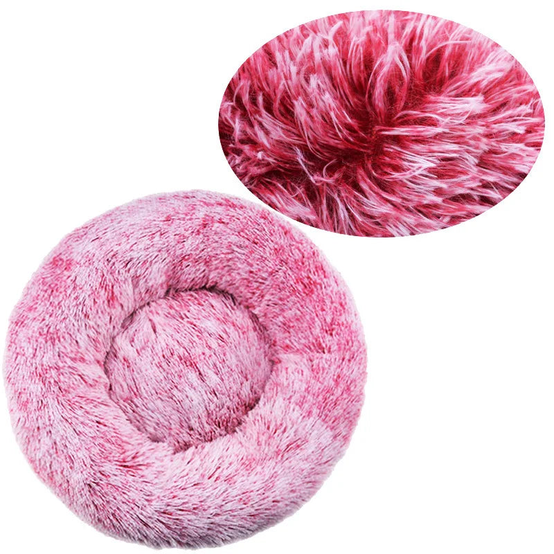 Lit Rond Moelleux pour Chien & Chat - Nid Douillet Ultra Doux ( 6 Tailles )